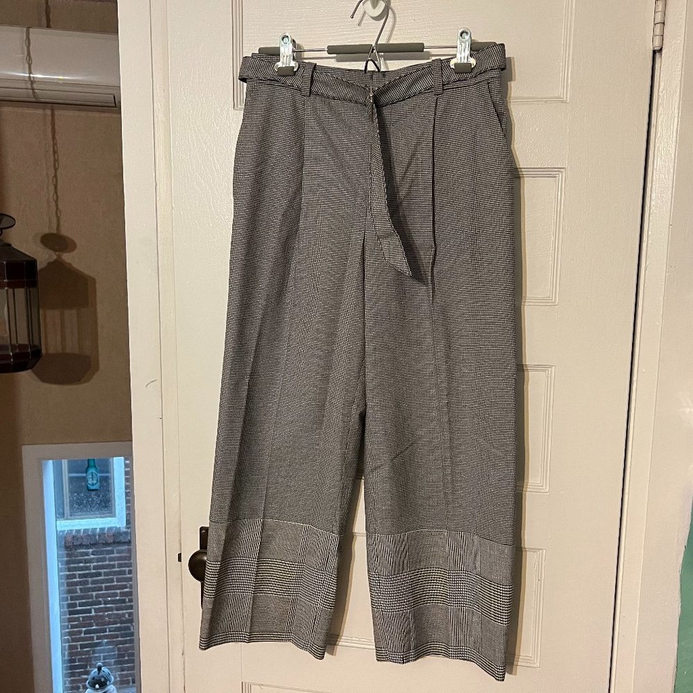 Club Monaco Duo Plaid Crop Dress Pants